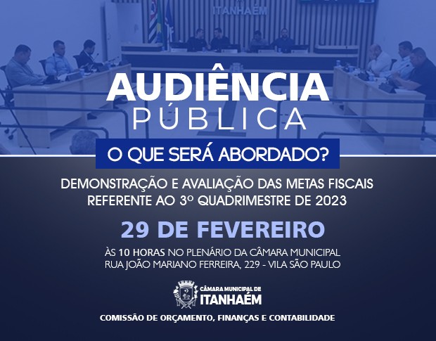 AUDIÊNCIA PÚBLICA