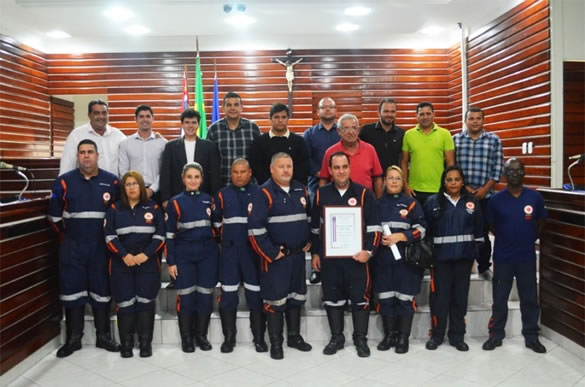 Imagem da notícia: Funcionários da SAMU são homenageados na Câmara