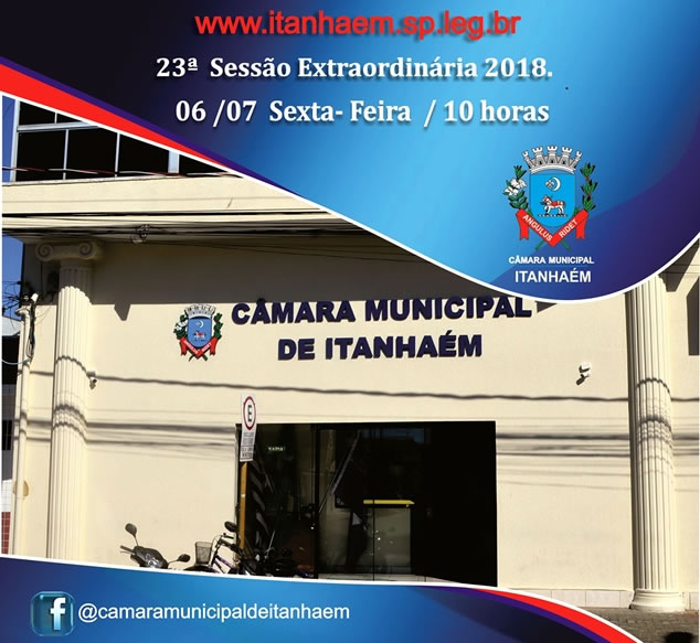 Imagem da notícia: Sessão Extraordinária acontece nesta sexta - feira (6)