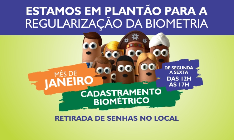Imagem da notícia: Cartório Eleitoral faz plantão para regularização da biometria