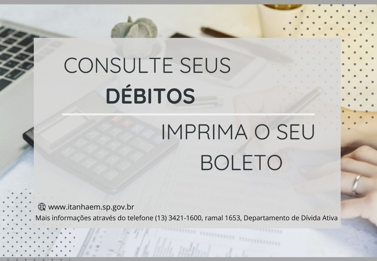Imagem da notícia: Site da Prefeitura disponibiliza consulta para quem possui débitos em aberto