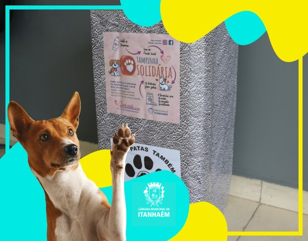 Imagem da notícia: Câmara participa de campanha para trocar tampinhas plásticas por ração