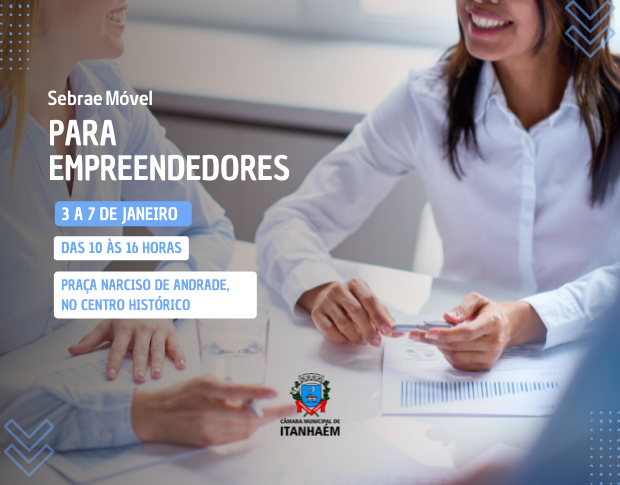 Imagem da notícia: Empreendedores, Sebrae Móvel está com  escritório itinerante em Itanhaém até sexta
