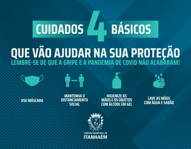 Imagem da notícia: Cuidados contra o coronavírus e a gripe devem ser mantidos