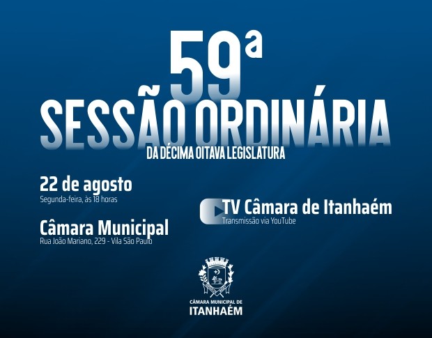 Imagem da notícia: Hoje é dia de sessão ordinária