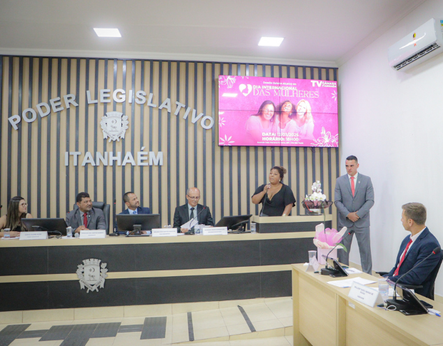 Imagem da notícia: Câmara Municipal de Itanhaém realiza Sessão Solene em Homenagem ao Dia Internacional da Mulher