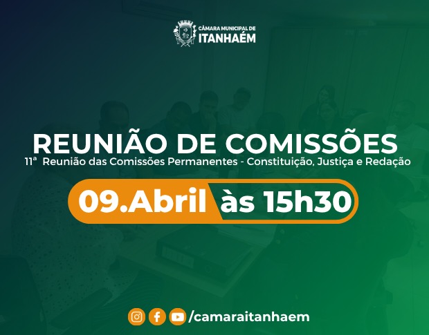 Imagem principal da notícia Comissão de Constituição, Justiça e Redação realiza 11ª Reunião nesta quinta-feira (09)